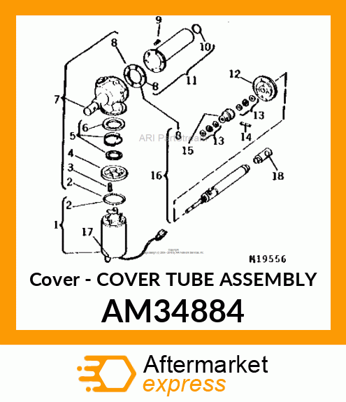 Cover - COVER TUBE ASSEMBLY AM34884