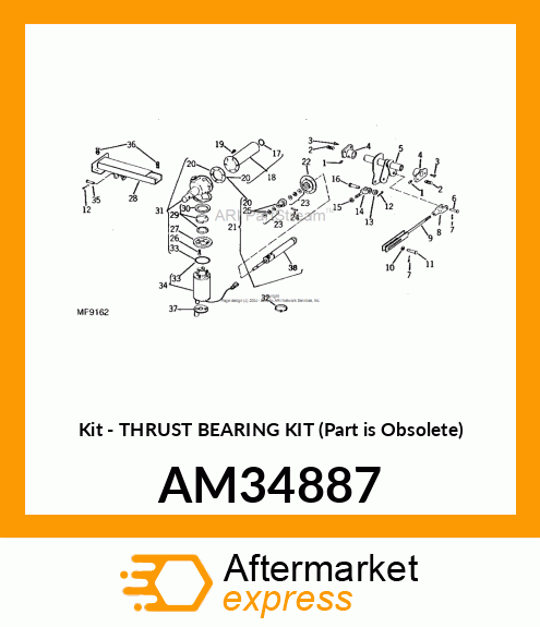 Kit - THRUST BEARING KIT (Part is Obsolete) AM34887