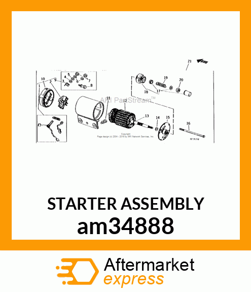 STARTER ASSEMBLY am34888