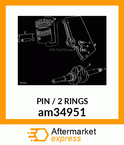 PIN, COUNTERWEIGHT am34951