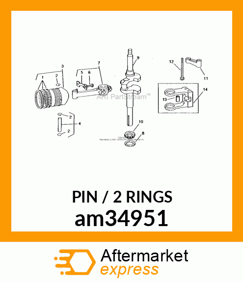 PIN, COUNTERWEIGHT am34951