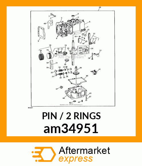 PIN, COUNTERWEIGHT am34951