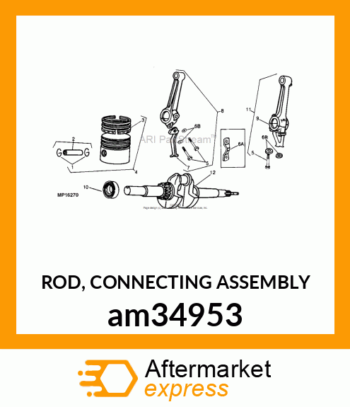 ROD, CONNECTING ASSEMBLY am34953