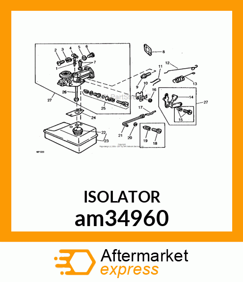 PLATE, STOP SWITCH ASSEMBLY am34960