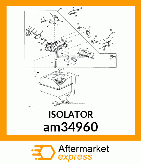 PLATE, STOP SWITCH ASSEMBLY am34960