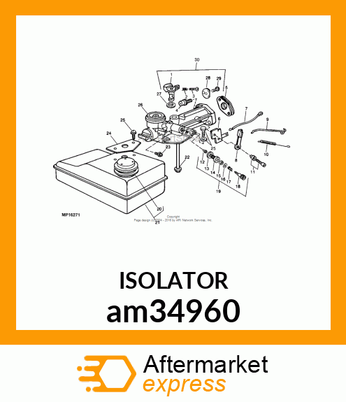 PLATE, STOP SWITCH ASSEMBLY am34960