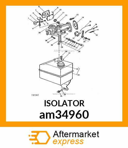 PLATE, STOP SWITCH ASSEMBLY am34960