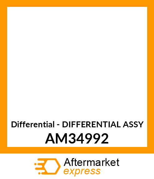 Differential - DIFFERENTIAL ASSY AM34992