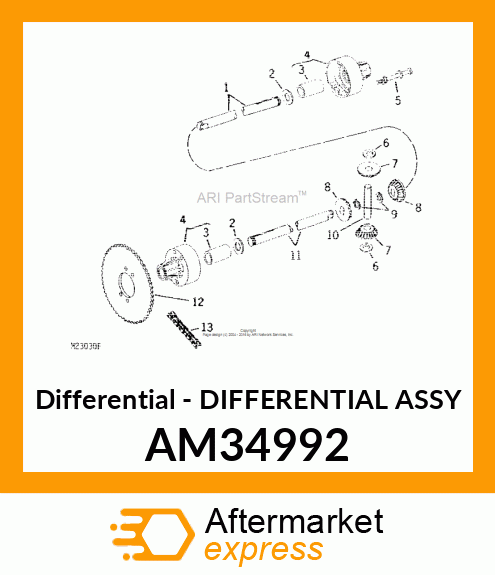 Differential - DIFFERENTIAL ASSY AM34992