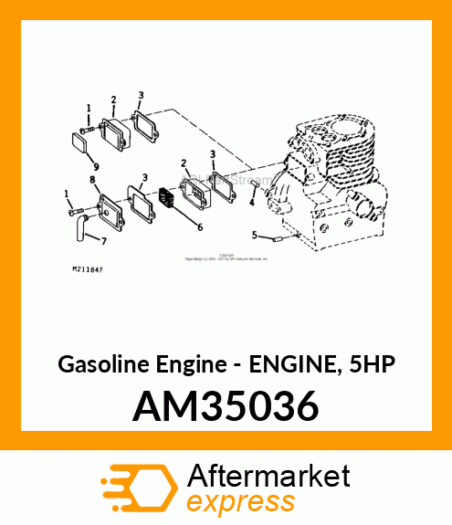 Gasoline Engine - ENGINE, 5HP AM35036