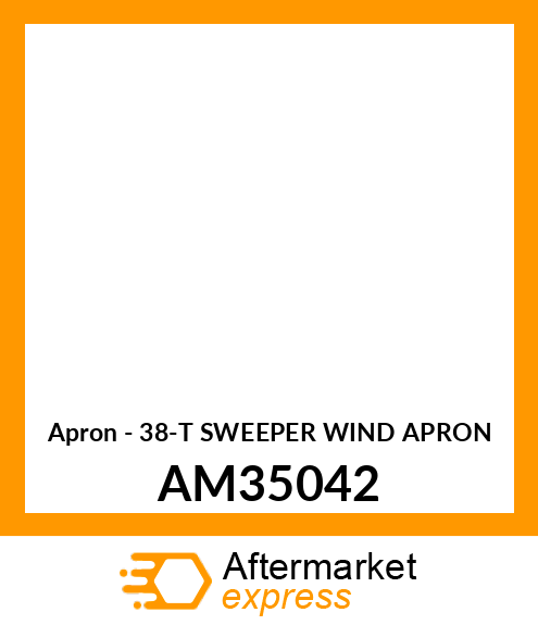 Apron - 38-T SWEEPER WIND APRON AM35042