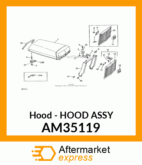 Hood - HOOD ASSY AM35119