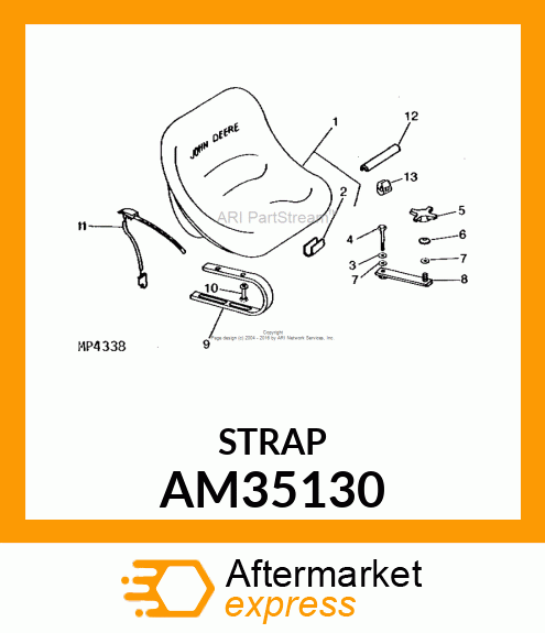 STRAP, STRAP, SEAT AM35130