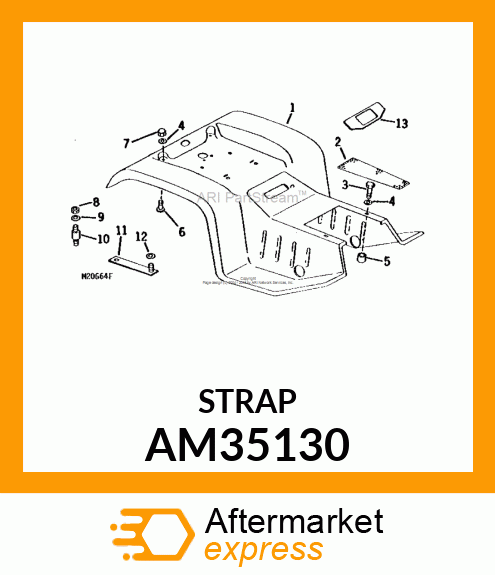 STRAP, STRAP, SEAT AM35130