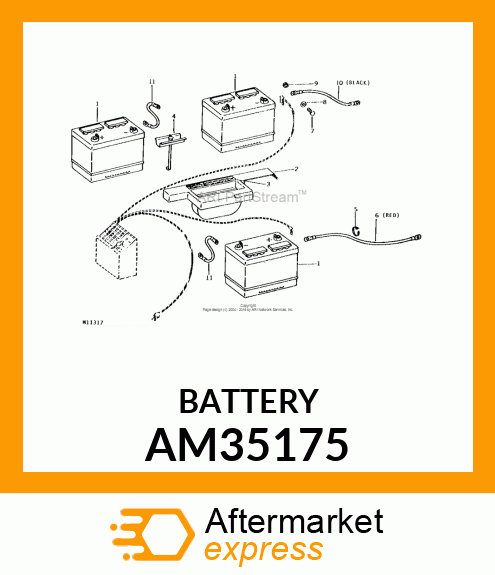 Dry Charged Battery - HIGH CAPACITY BATTERY AM35175