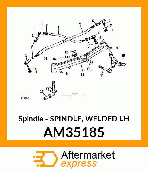 Spindle - SPINDLE, WELDED LH AM35185