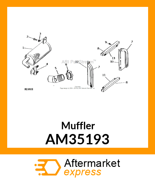 Muffler AM35193