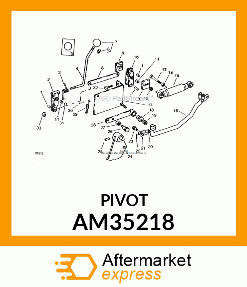 Pivot - PIVOT, ASSY AM35218