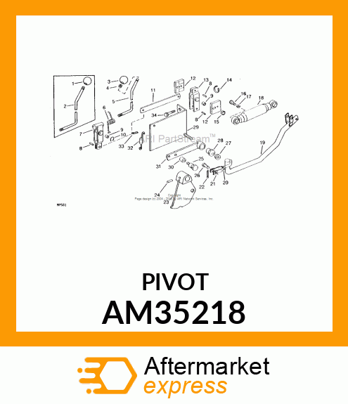 Pivot - PIVOT, ASSY AM35218