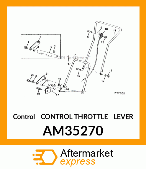 Control - CONTROL THROTTLE - LEVER AM35270