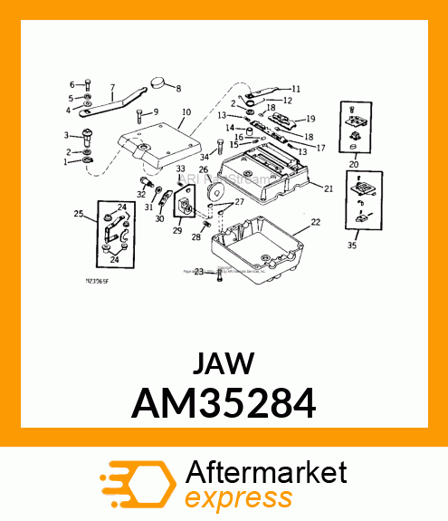 Jaw - BRAKE JAW ASSY AM35284