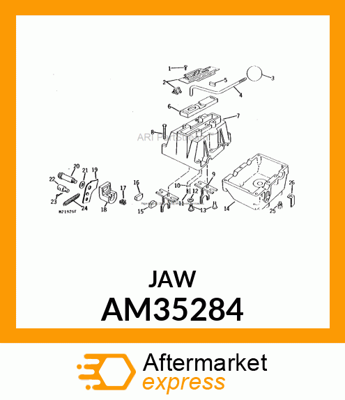 Jaw - BRAKE JAW ASSY AM35284