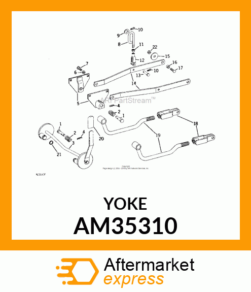 CLEVIS, WELDED AM35310