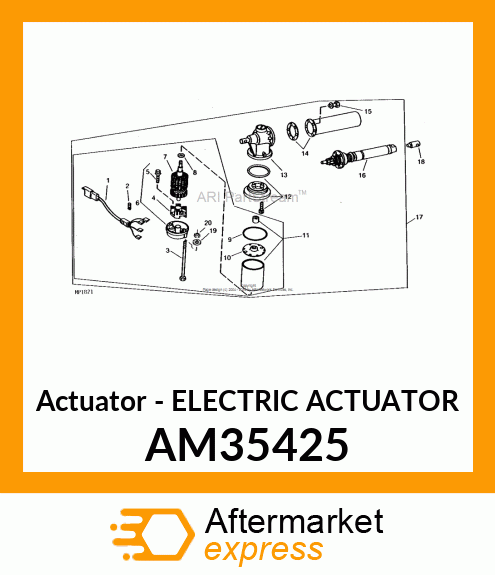 Actuator - ELECTRIC ACTUATOR AM35425