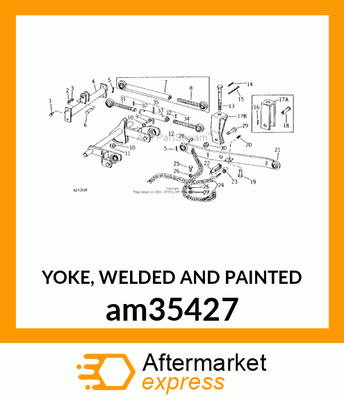 YOKE, WELDED AND PAINTED am35427