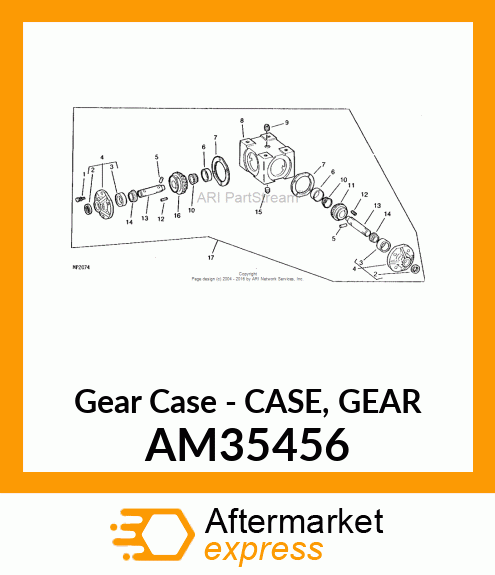 Gear Case - CASE, GEAR AM35456