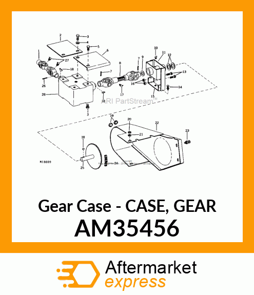 Gear Case - CASE, GEAR AM35456