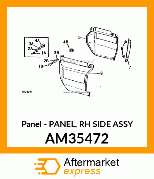 Panel - PANEL, RH SIDE ASSY AM35472