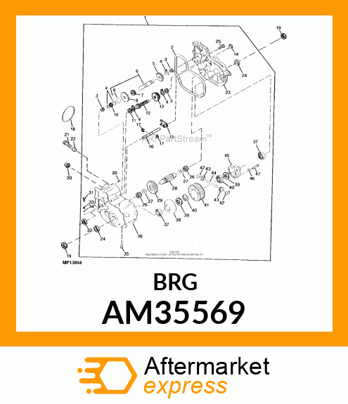 Needle Bearing - NEEDLE BEARING AM35569