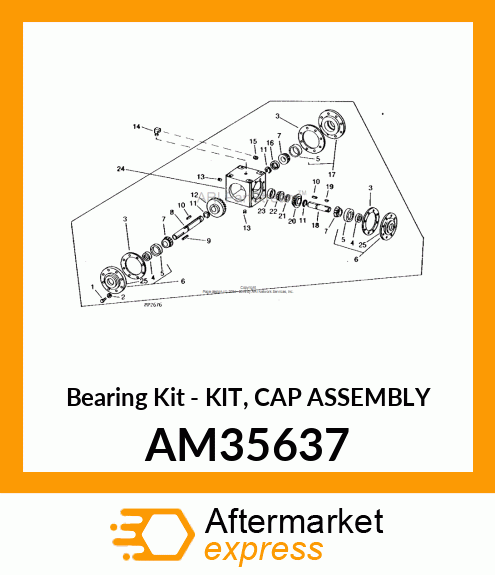 Bearing Kit - KIT, CAP ASSEMBLY AM35637