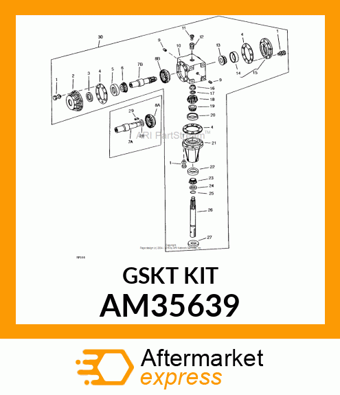 KIT, GASKET SET AM35639