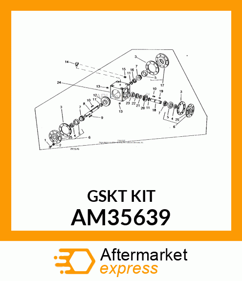 KIT, GASKET SET AM35639