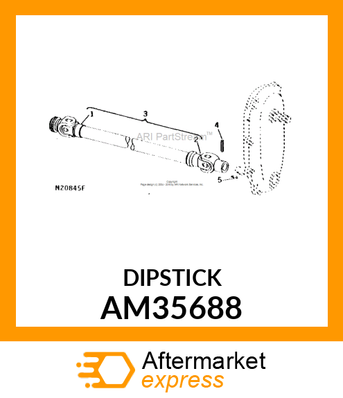 Dipstick - DIPSTICK, REMOTE TRANSMISSION (Part is Obsolete) AM35688