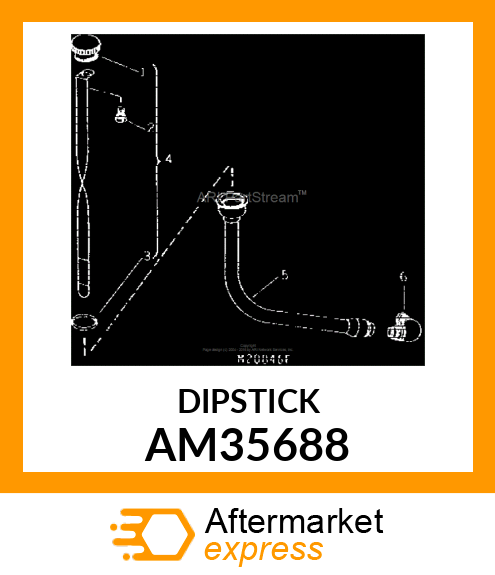 Dipstick - DIPSTICK, REMOTE TRANSMISSION (Part is Obsolete) AM35688