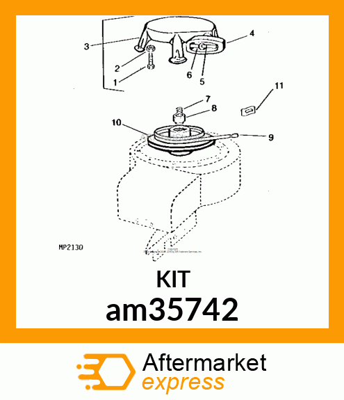 PULLEY, REWIND STARTER am35742