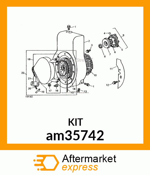 PULLEY, REWIND STARTER am35742