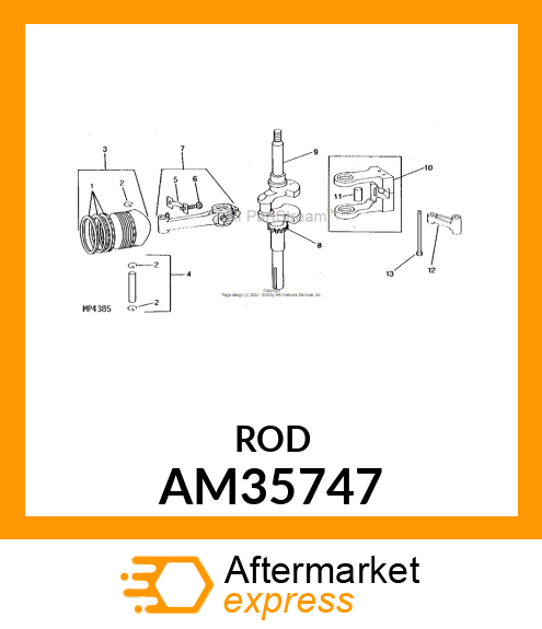 Connecting Rod - CONNECTING ROD ASSY AM35747