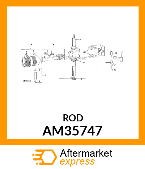 Connecting Rod - CONNECTING ROD ASSY AM35747