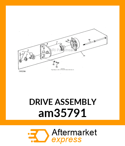 DRIVE ASSEMBLY am35791