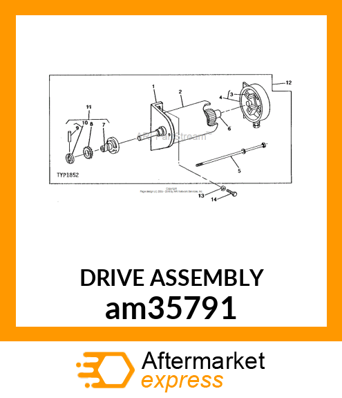 DRIVE ASSEMBLY am35791