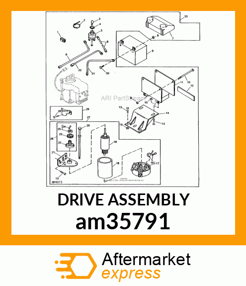 DRIVE ASSEMBLY am35791