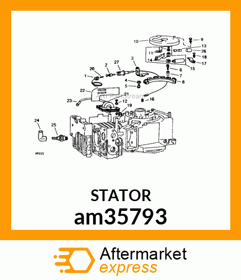 STATOR, ALTERNATOR am35793