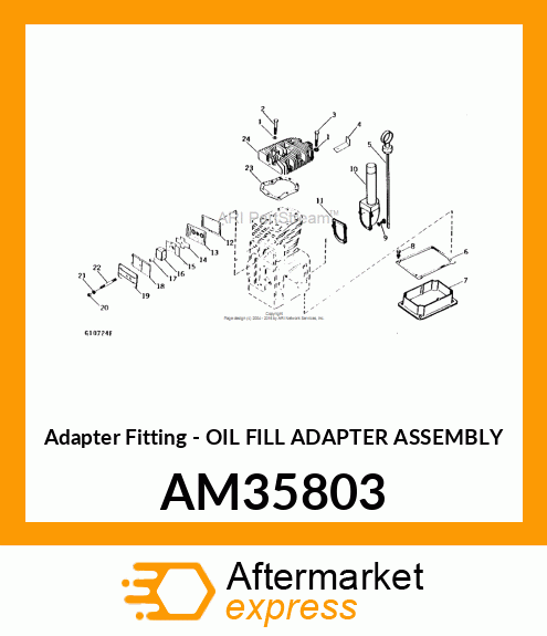 Oil Fill Adapter Asm AM35803