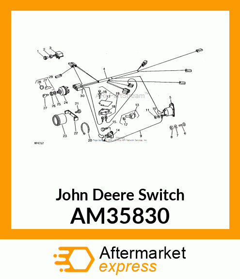 SWITCH, SWITCH RIVETED ASSY AM35830