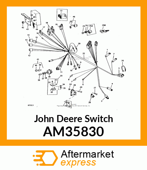 SWITCH, SWITCH RIVETED ASSY AM35830