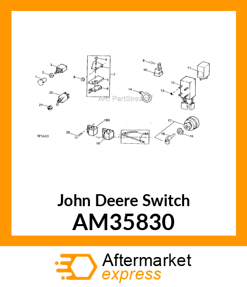 SWITCH, SWITCH RIVETED ASSY AM35830